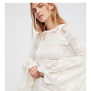 Free People Once Upon a Time White Top